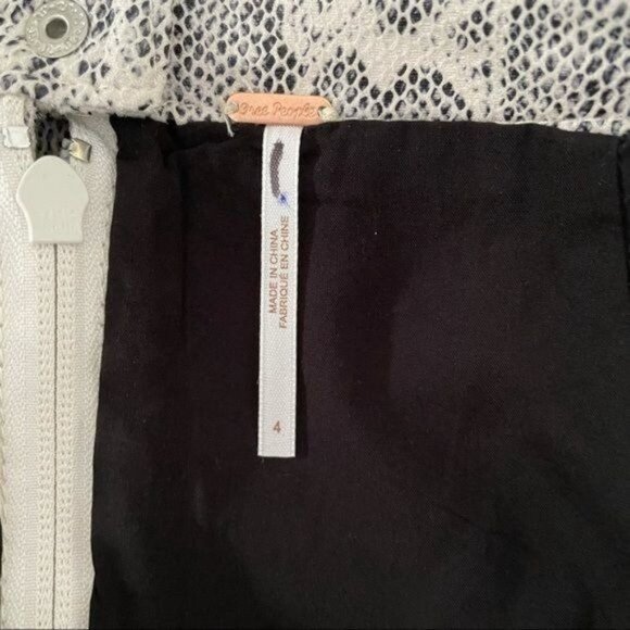 Free People Midnight Magic Snakeskin Mini SkirtSize 4 NWOT - Picture 9 of 11